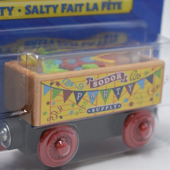 Celebration Salty & Confetti Car Sodor Party Thomas & Friends Wooden Railway New - Picture 8 of 14